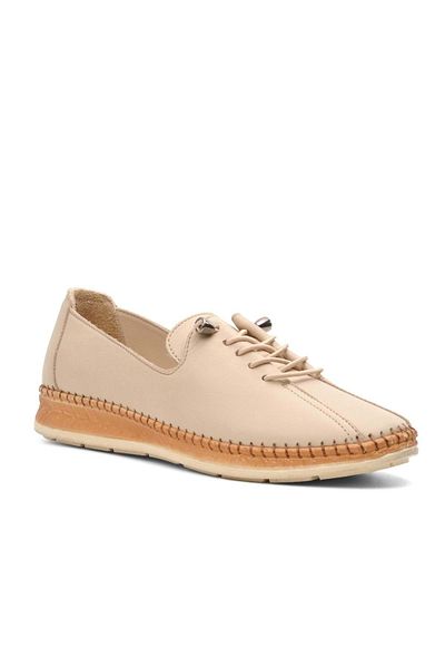 Voyager Bej Nata 8786 - Pantofi din piele de damă