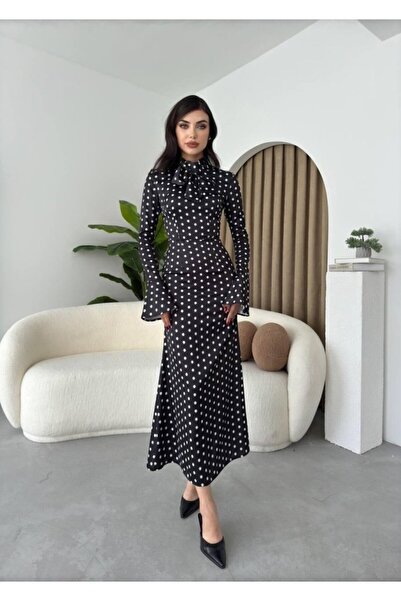 GENCULUS فستان كينديم فاشون بوتينزا منقط