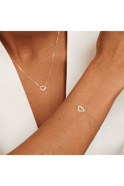 Isabel Bernard Cadeau D'isabel 14 Karat | Gold Halskette Und Armband Geschenksets Ib90058