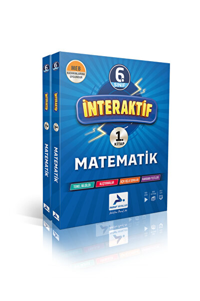 paraf yayınları Paraf 6. Sınıf İnteraktif Matematik Etkinlikli Soru Bankası 2025