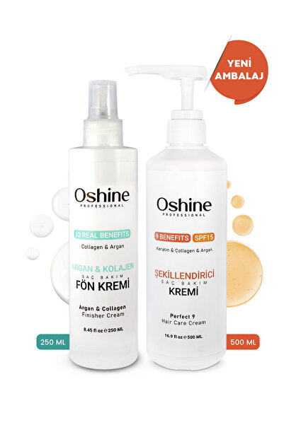 OSHİNE Potion 9 Şekillendirici Saç Kremi & Isıya Karşı Koruyucu Argan Kolajen...