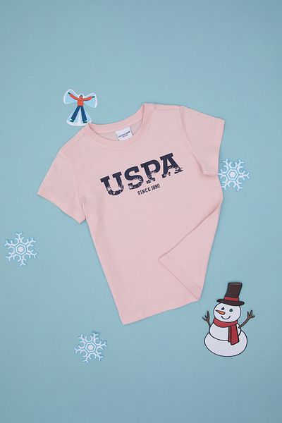U.S. Polo Assn. Boy's Powder Basic Crew Neck T-Shirt 50306512-Vr042