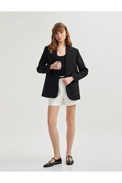 Koton Regular Fit Belted High Waist Mini Shorts