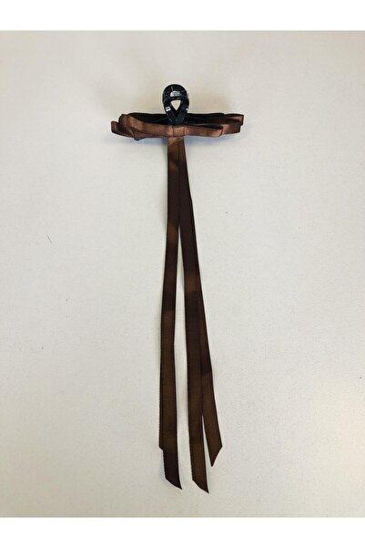 AYMETA Γυναικεία πολύχρωμη αγκράφα με μαύρο μανταλάκι (10 cm)