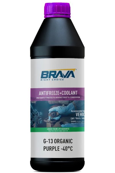Brava ORGANİK 1 LT G-13 ANTİFRİZ MOR -40°C