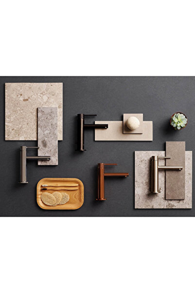 VitrA Basin Mixer Tap, Matte Black Finish, Pop-up Valve, Easy Installation