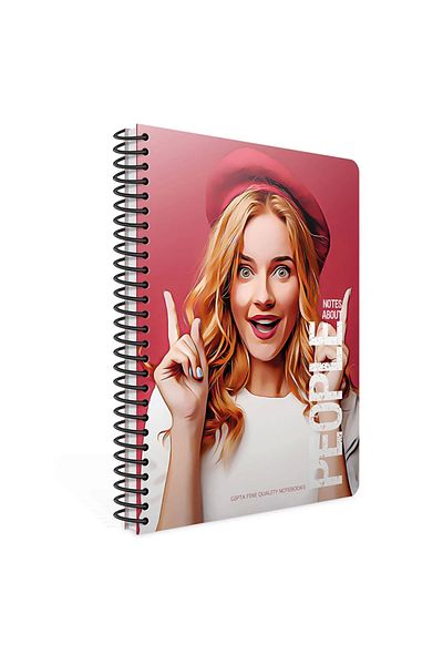 Gıpta GIPTA People - 17x24 Spiral Notebook with Hard Cover, 120YP Checked