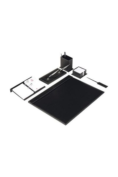 Gıpta Black Desk Mat Set - 7103 Model, 7 Piece Display