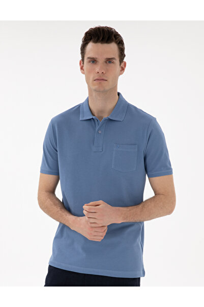 Pierre Cardin Plava osnovna polo majica standardnog kroja koja se ne uvija 50...