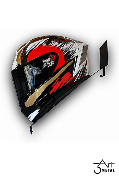 3art Metal Motosiklet Kask Askılığı - Duvara Monte Metal Kask Tutucu | Şık & Dayanıklı Tasarım