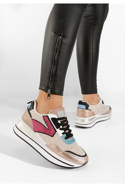 B T Shoes Sneakers Cu Platformă Tarika Champagne