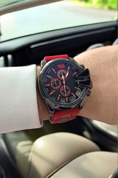 Neorney Yuvarlak Kasa Silikon Kordonlu Gösterişli Erkek Kol Saati