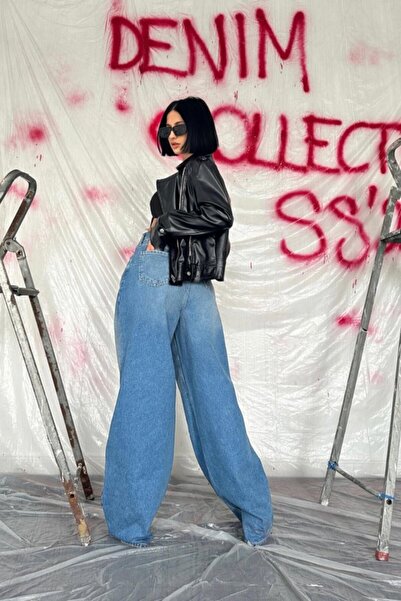 JARDİN ALLURE Eyesof Blue Wide Leg Jeans Pants