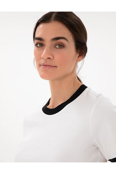 Pierre Cardin White Slim Fit T-Shirt 50306397-Vr013