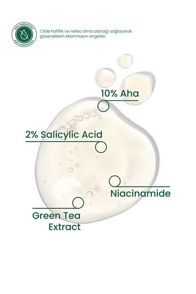 Cosmogenesis Labs Aha Bha Skin Serum with Peeling Effect 30ml Vegan Dead Cell Cleanser (10% AHA - 2% SALICYLIC ACID)