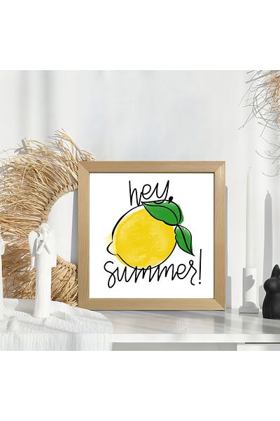 HOMEPACK Единична картина с дървена рамка, единичен плакат, картина KTC/034