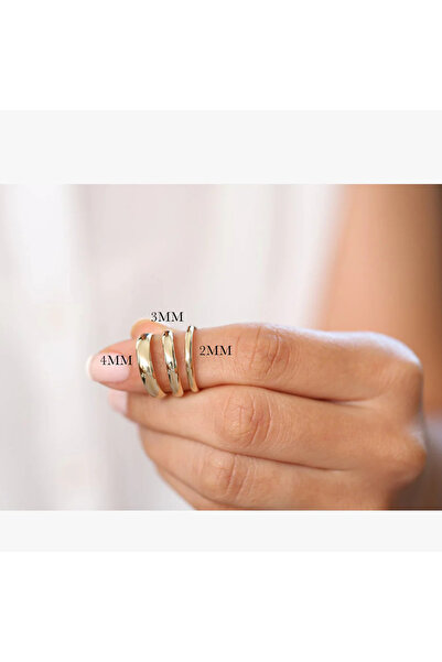 Üresinler Kuyumculuk 3MM Klasik 22 Ayar Altın Alyans İç Dış Bombeli