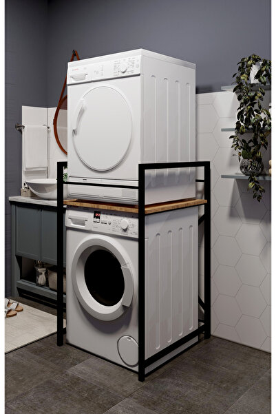 makbulce Çamaşır Makinası ve Kurutma Makinası Rafı Çamaşır Makinası Üstü Bany...