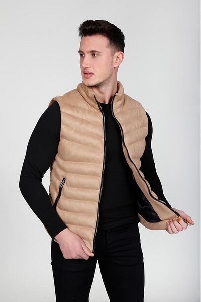 SEASON COAT Men's Nubuck Suede Vest