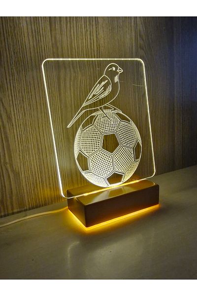 Vipyol Canary Football Ball Design Led Night Light Gift