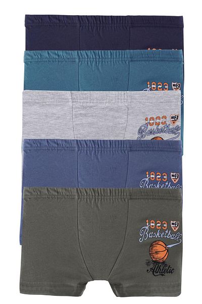 Tom John Boxer pentru baieti Pachet 5 Chelner Lycra MIXCOLOR