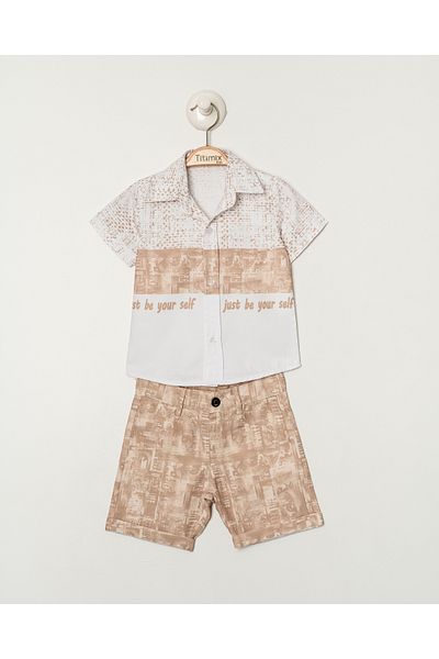 Titimixkids Boy's Shirt and Shorts Suit 9 Months - 4 Years