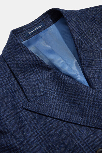 W Collection LACİVERT DÜĞMELİ YÜN/KAŞMİR CEKET