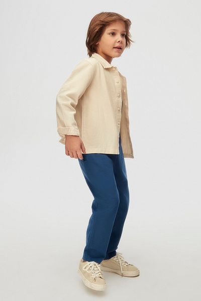 NK 04-08 Years Boy Indigo Shirt Pants Suit - Indigo Blue