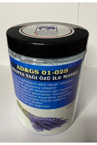 ALEXDELLO YÜZ BAKIM MASKE Copy - Pore Cleansing, Firming and Beauty Mask - Lavender Oil Extract Mask - 350 Gr.