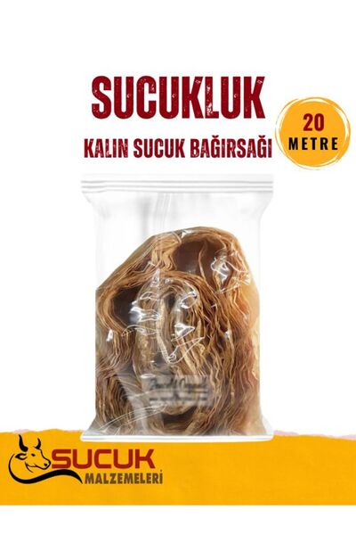 TARHANLAR GIDA Kalın Sucuk Bağırsağı 20m – %100 Doğal & Kurutulmuş Sucuk Ipi