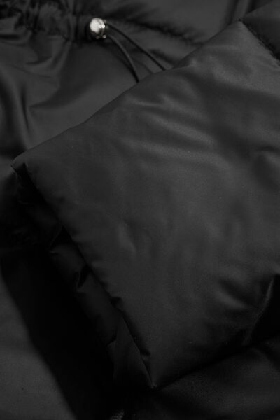 W Collection Black Hooded Coat