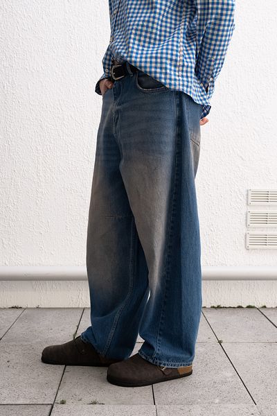 GIESTO JEAN ALBASTRU BAGGY FIT
