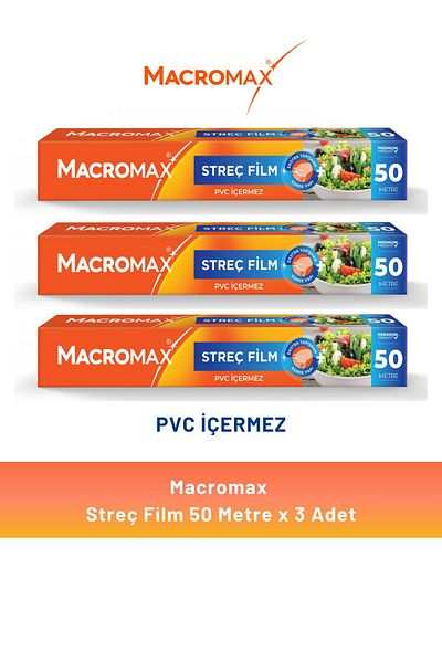 MACROMAX 50 متر × 3 أفلام مطاطية