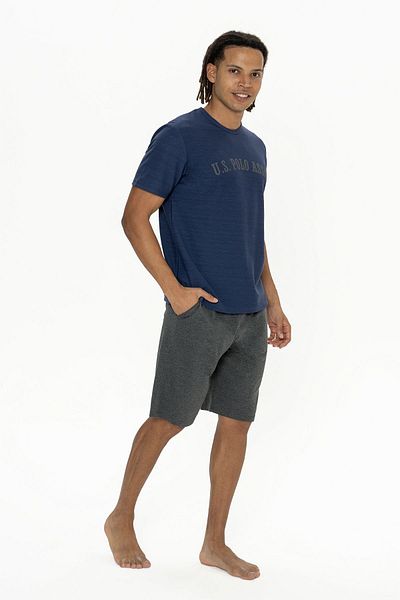 U.S. Polo Assn. Πόλο Ασν. Ανδρικό φόρεμα, Σετ πιτζάμα με πράσινη λάκα