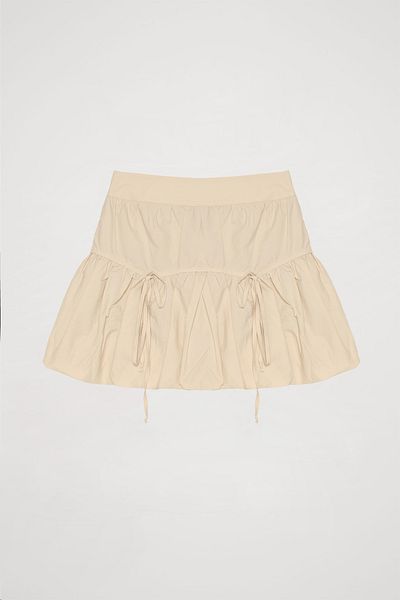 Quzu Stone Mini Balloon Skirt - Tied