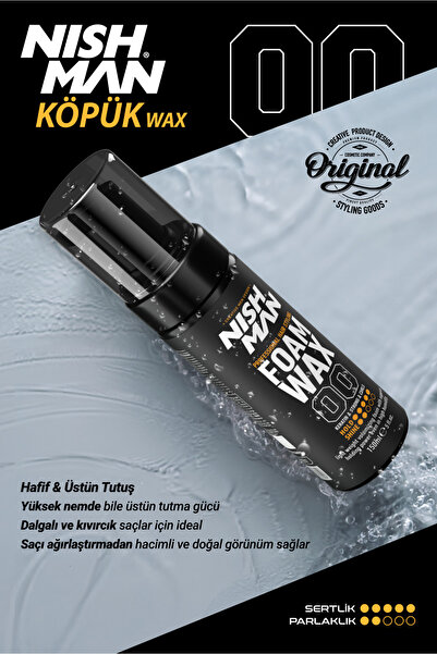 NISHMAN Saç Şekillendirici Köpük Wax 150 ml