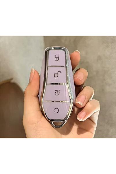 emii auto spare parts Θήκη κλειδιού Byd Atto 3 Seal U Sealion 7 Μωβ/Ασημί