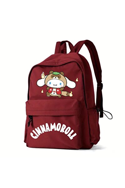 Aesthia Costum de urs Cinnamoroll Culoare vișiniu Rucsac cu imprimeu dublu pe...
