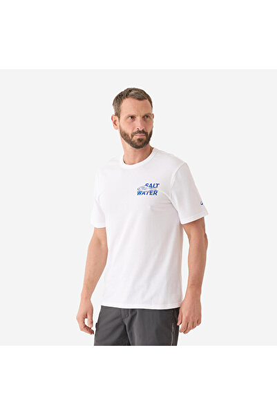 Decathlon Μπλουζάκι ψαράδικο από βαμβάκι με κοντό μανίκι Caperlan - Thon