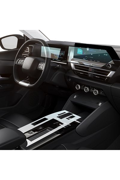 ael-tech Citroen C4 Suv, C4 X, 2021-2025 Compatible Digital Instrument, Navigation and Center Console Protector Set of 3