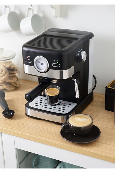 ALSAIF Electric Coffee Maker, 1100w, Black