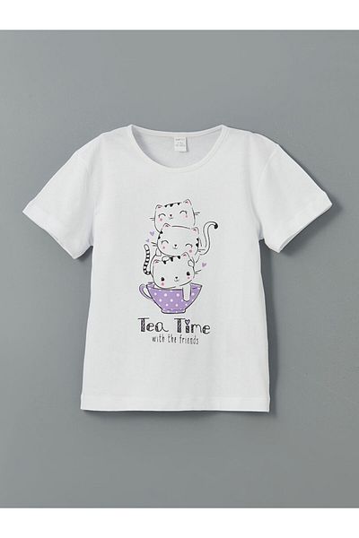 LC Waikiki New Season Printed Girls' T-Shirt and Leggings 2-Pack