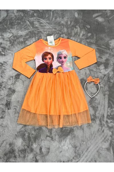 NEWKİDS 6-10 Years Old Girl's Dress with Buckle