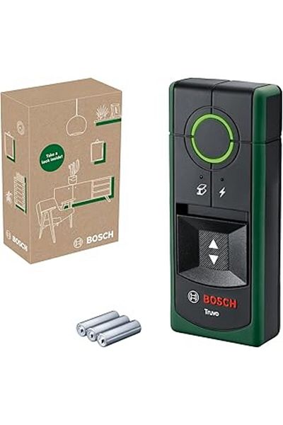 Mu Art Bosch Home & Garden Truvo Wall Detector (Easy Operation with One Button, Metals and Current Passing Cable
