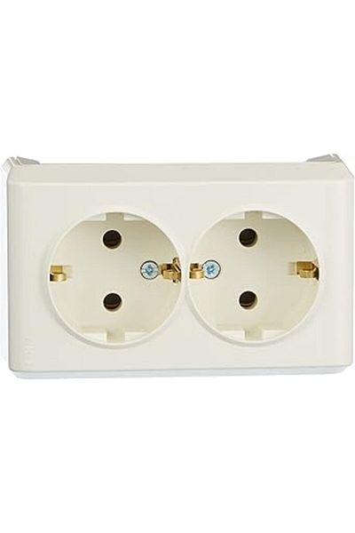 shop Sbl Vera Cream Double Grounded Socket Sblshp 1064356