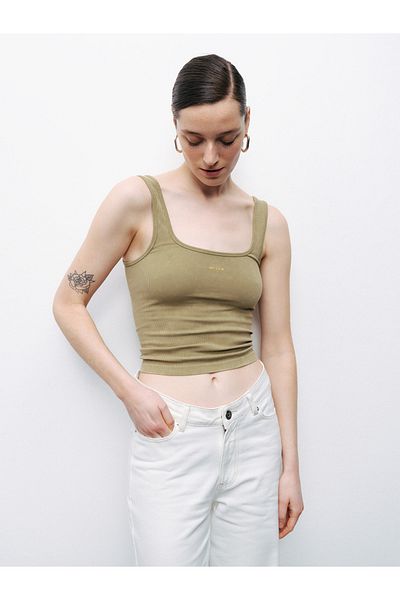 Nocturne Crop Top με λεπτομέρεια εκτύπωσης