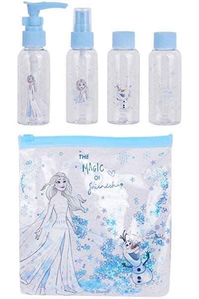 Miniso Disney Frozen Lisanslı Seyahat Şişe Seti (4 Parça)
