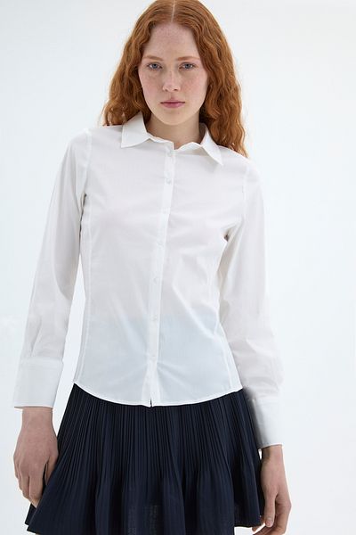 Quzu Cămașă de damă Lycra Slimfit