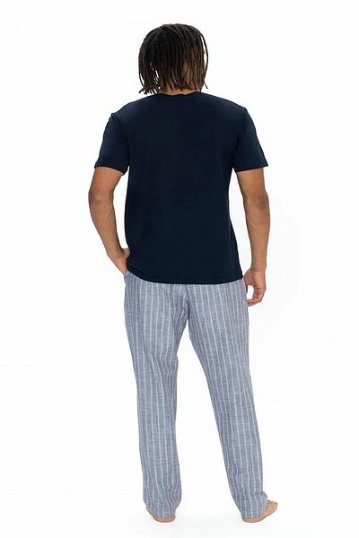 U.S. Polo Assn. U.S. Polo Assn. 18915 Set de pijamale pentru bărbați cu mânecă scurtă, cu guler cu nasturi - bleumarin