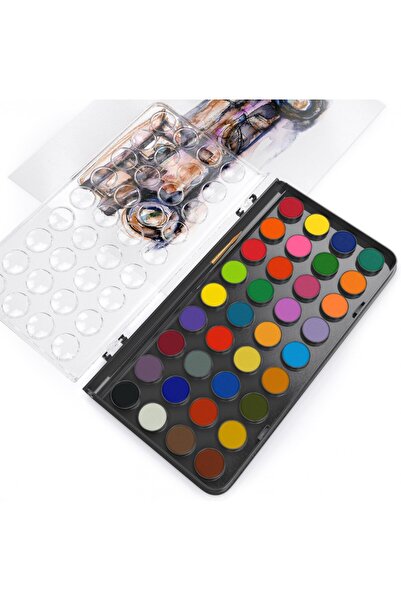 E&D ART Premium 36'lı Sulu Boya Seti /